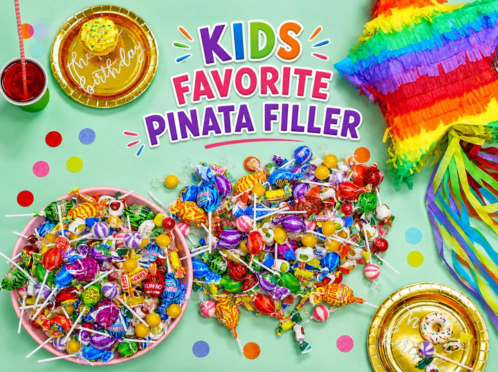 Parade Throws Bulk Candy  12 LB Bulk Pinata Candy (Over 650 Pieces)  Assorted Lollipops, Gum & Hard Candies  Individually Wrapped Candy, Pinatas, Parades, Classrooms, Offices & Events