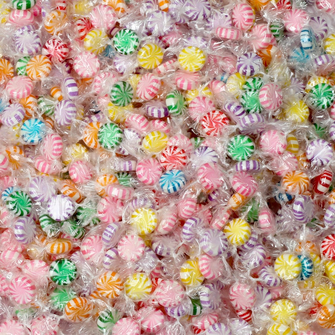 Christmas Assorted Fruit Starlights - 3 Pounds - Pinwheel Fruit Candies - Fruit Flavored Hard Candy - Individually Wrapped -Office, Desk, Classroom