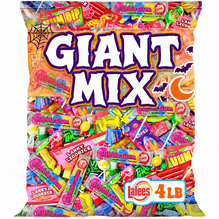 Halloween Candy Assortment, 4 lb Bulk, Individually Wrapped Novelty Favors