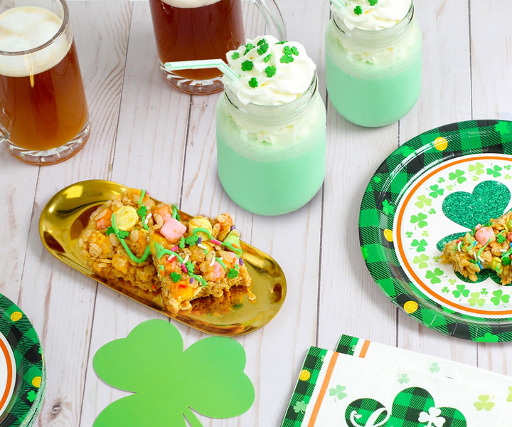 St. Patricks Day Sprinkles - 10 Oz - Green Shamrock Sprinkles - Clover Cupcake Toppings - Bulk Shamrock Shaped Quins For Cookies, Cake Decorating