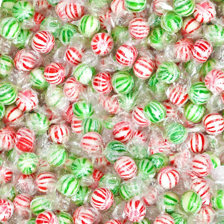 Mint Candy Assortment - 5 Pounds - Big Bulk Spearmint & Peppermint Hard Candies - Mint Bulk Candy - Individually Wrapped - Refreshing Office Snacks