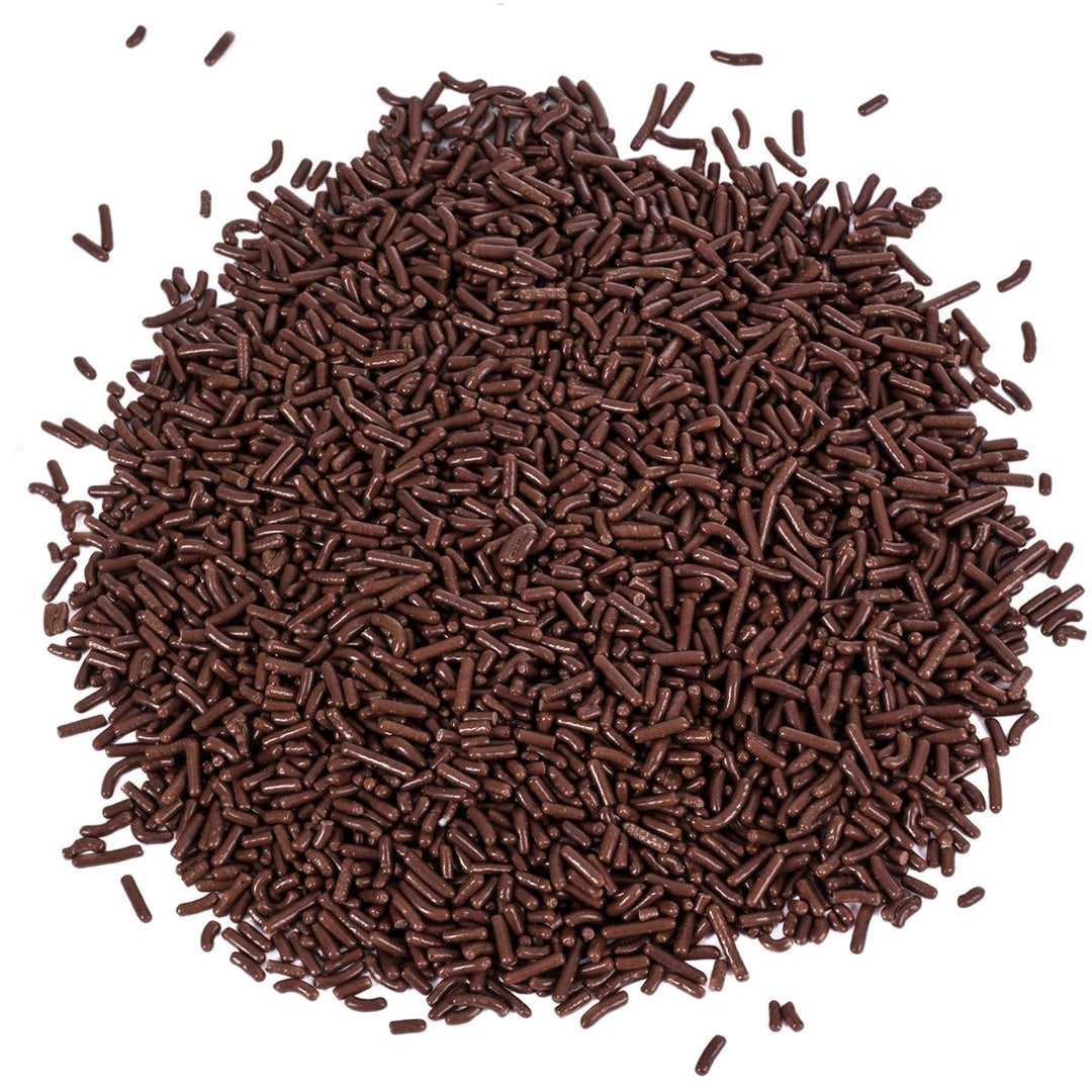 A Great Surprise Chocolate Sprinkles - 2.2 Pounds - Christmas Chocolate Jimmies for Ice Cream - Holiday Toppings for Baking, Cake Decorating, Cookies, Cupcake