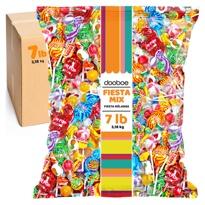 7 LB Pinata Candy Mix  Approx. 385 Pieces  Individually Wrapped Bulk Favor Assortment for Parties, Parades, Birthdays, Classroom Events & Fiesta Celebrations