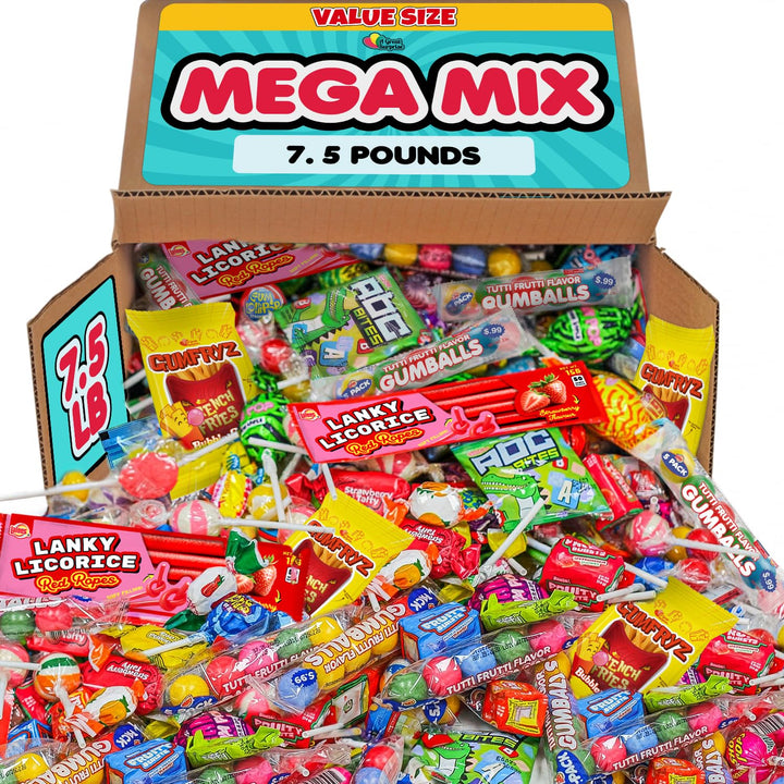 Bulk Candy Assortment, 7.5 lb Individually Wrapped Variety Pack