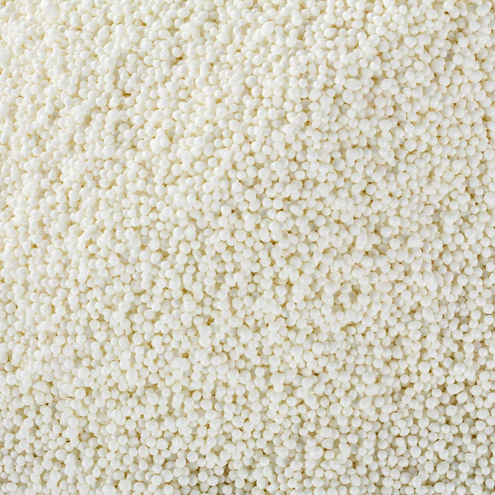 White Valentines Day Nonpareils Sprinkles  1.8 LB Bulk Candy - Non Pareils Jimmies  Toppings for Cake Decorating, Cupcakes, Baking