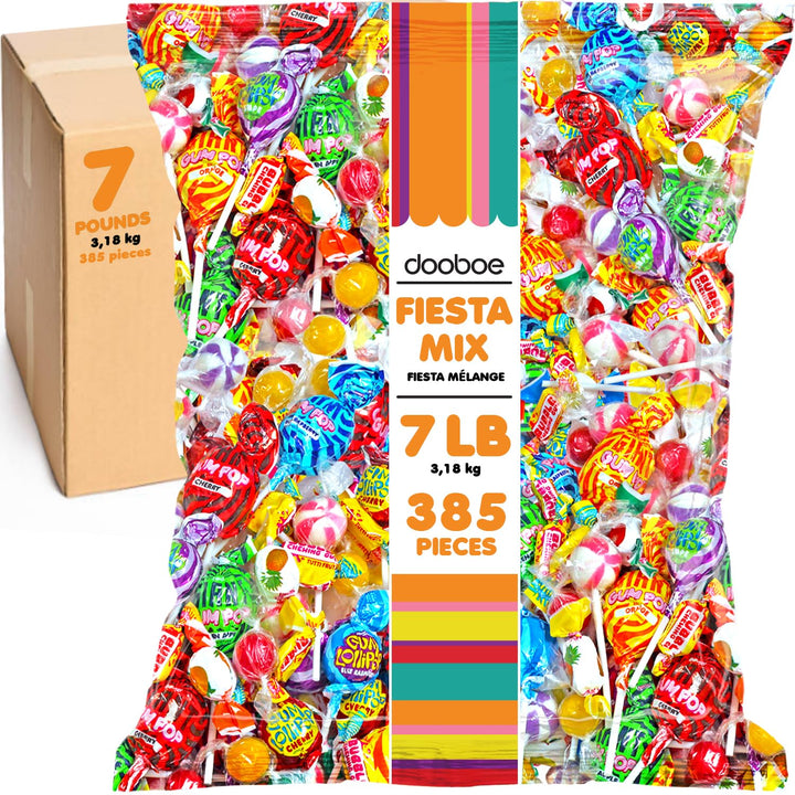 Cinco De Mayo Candies - 7 LB Pinata Candy Mix  Approx. 385 Pieces  Individually Wrapped Bulk Favor Assortment for Parties, Parades, Birthdays, Classroom Events & Fiesta Celebrations