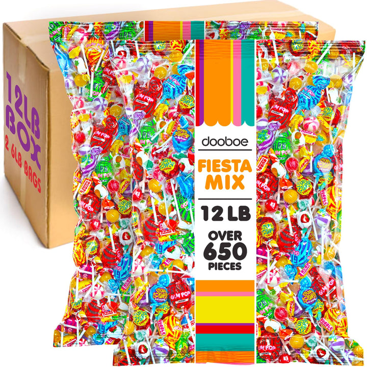 Parade Throws Bulk Candy  12 LB Bulk Pinata Candy (Over 650 Pieces)  Assorted Lollipops, Gum & Hard Candies  Individually Wrapped Candy, Pinatas, Parades, Classrooms, Offices & Events