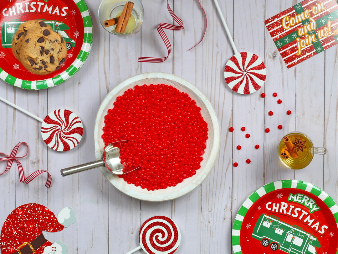 A Great Surprise Red Cinnamon Imperials - 3 Pounds - Red Hot Candy Bulk - Imperial Candies for Machine Refills, Buffet