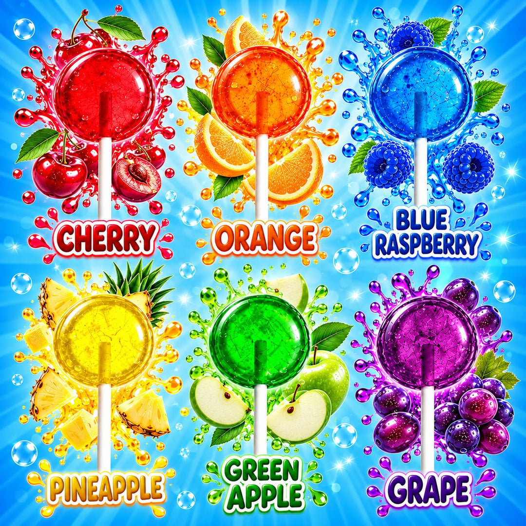 Classic Lollipops 5 lb, Wrapped Suckers for Parties