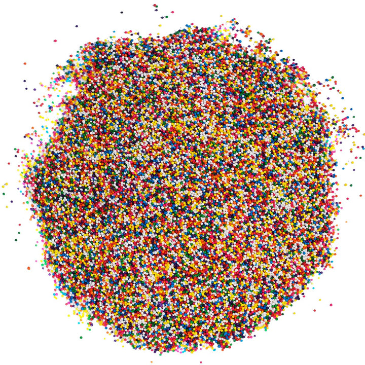 Rainbow Nonpareil Sprinkles, 1.8 lb Bulk Dot Topping for Ice Cream