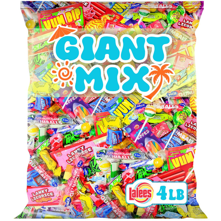 Pinata Candy Assortment, 4 lb Bulk, Individually Wrapped Novelty Favors