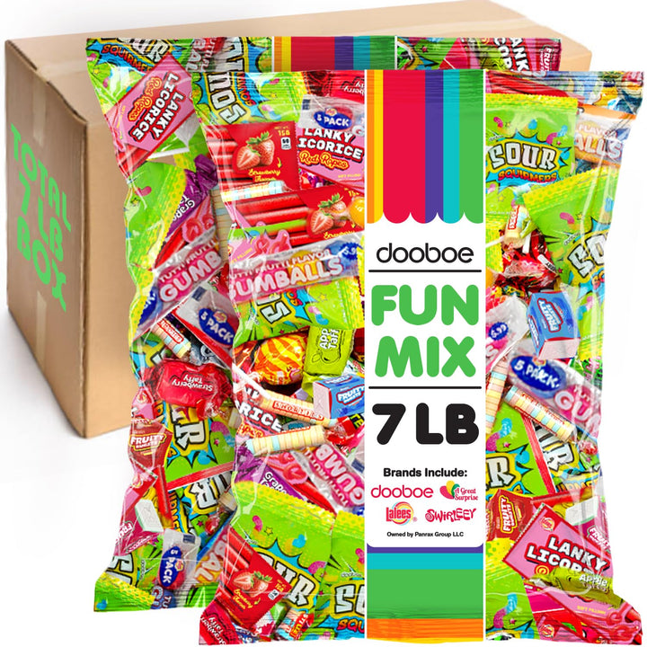 Bulk Candy - Wholesale Big Bulk Candies - Individually Wrapped Candies - Schools, Offices, Camps, Claw Machine (7 Pounds)