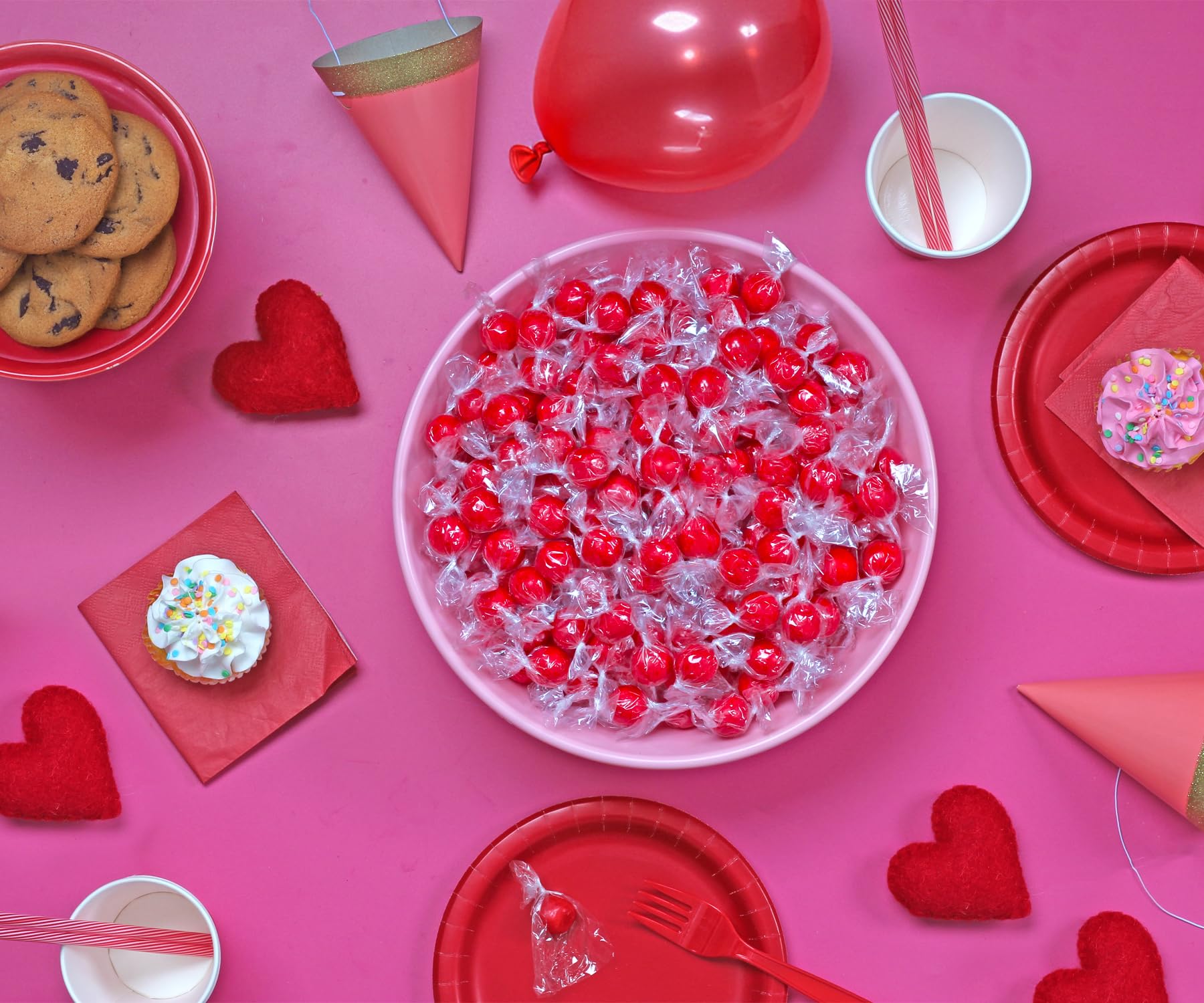 A Great Surprise Red Hot Cinnamon Candy Balls - 5 Pounds - Red