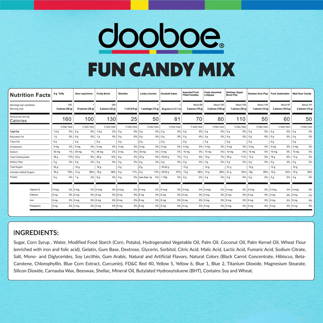 Bulk Candy Assortment, 12 lb Individually Wrapped Mix for Back-to-School