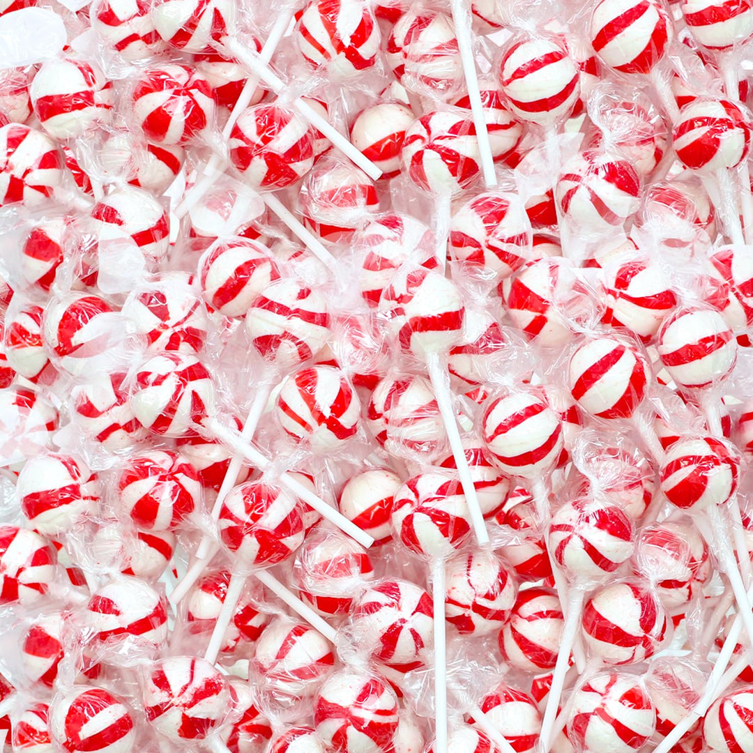 Halloween Red Lollipops - 2 Pounds - Cherry Flavor - Red Candies for Candy Buffet, Goodie Bag Favors, Birthday