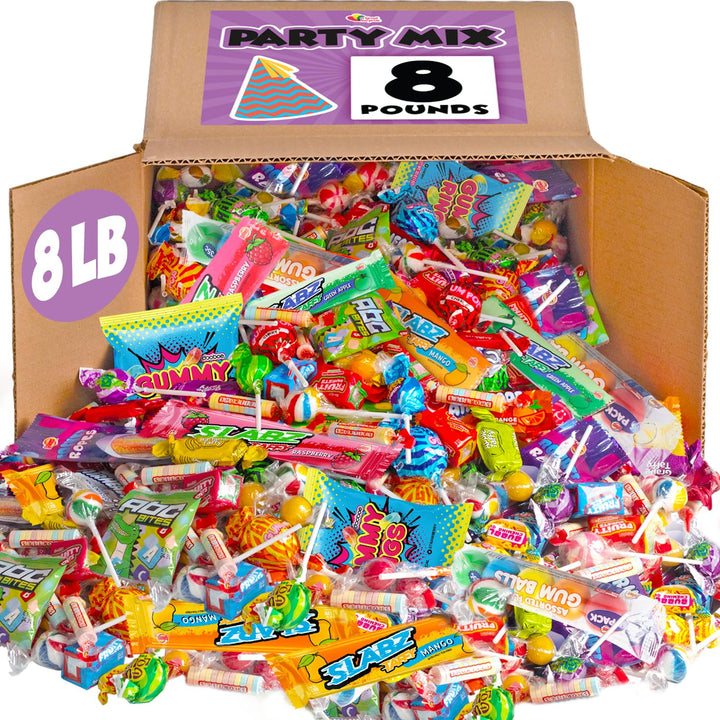 Candy Bulk - 8 Pound Candy Mix - Big Bulk Candies for Pinatas, Gifting, Birthdays, Offices, Gift