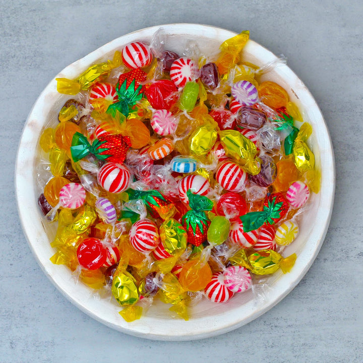 Lalees Bulk Hard Candy  4 Pounds Individually Wrapped Classic Mix  Office Candy Variety Pack for Desk, Front Counter, Lobby & Events