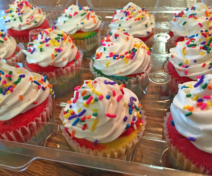 A Great Surprise Rainbow Sprinkles Bulk - 6 Pounds - Bulk Rainbow Jimmies - Kosher - Decorating Cookies, Ice Cream Toppings, Cake