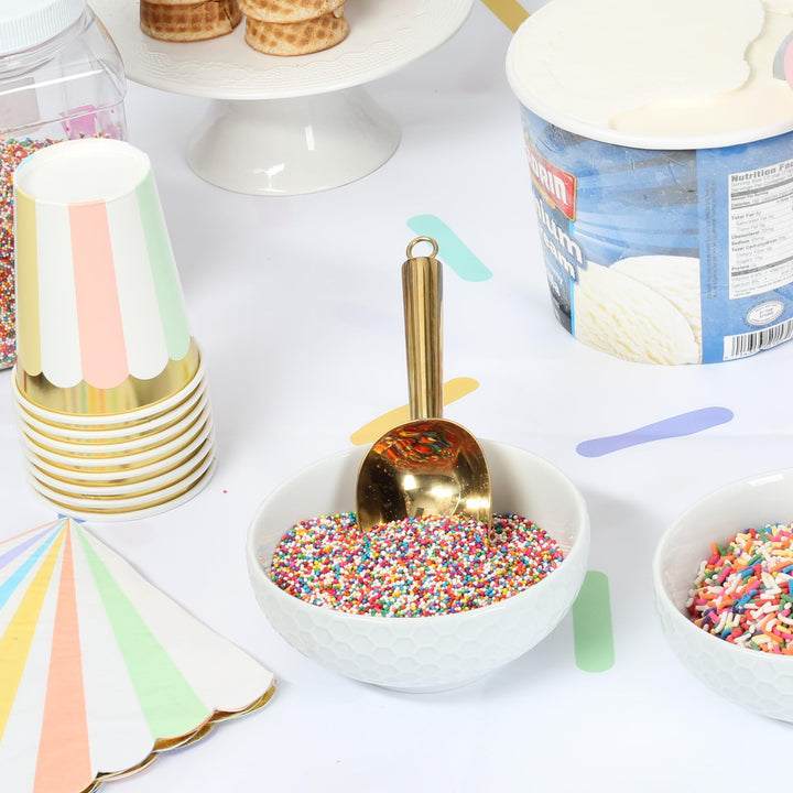 Rainbow Nonpareils, 2.7 lb Bulk Dessert Decorating Toppings