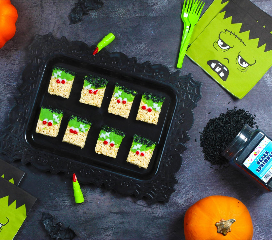 New Years Black Sprinkles  1.6 Pounds Bulk Dessert Topping  Perfect for Cupcakes, Cookies, Ice Cream, Cake Decorating, Baking, and Party Treats  Large Resealable Container