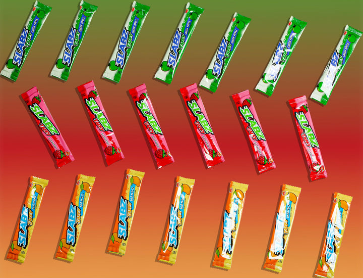 Lalees Taffy Slabz, Assorted Fruit Flavors, 60 Count