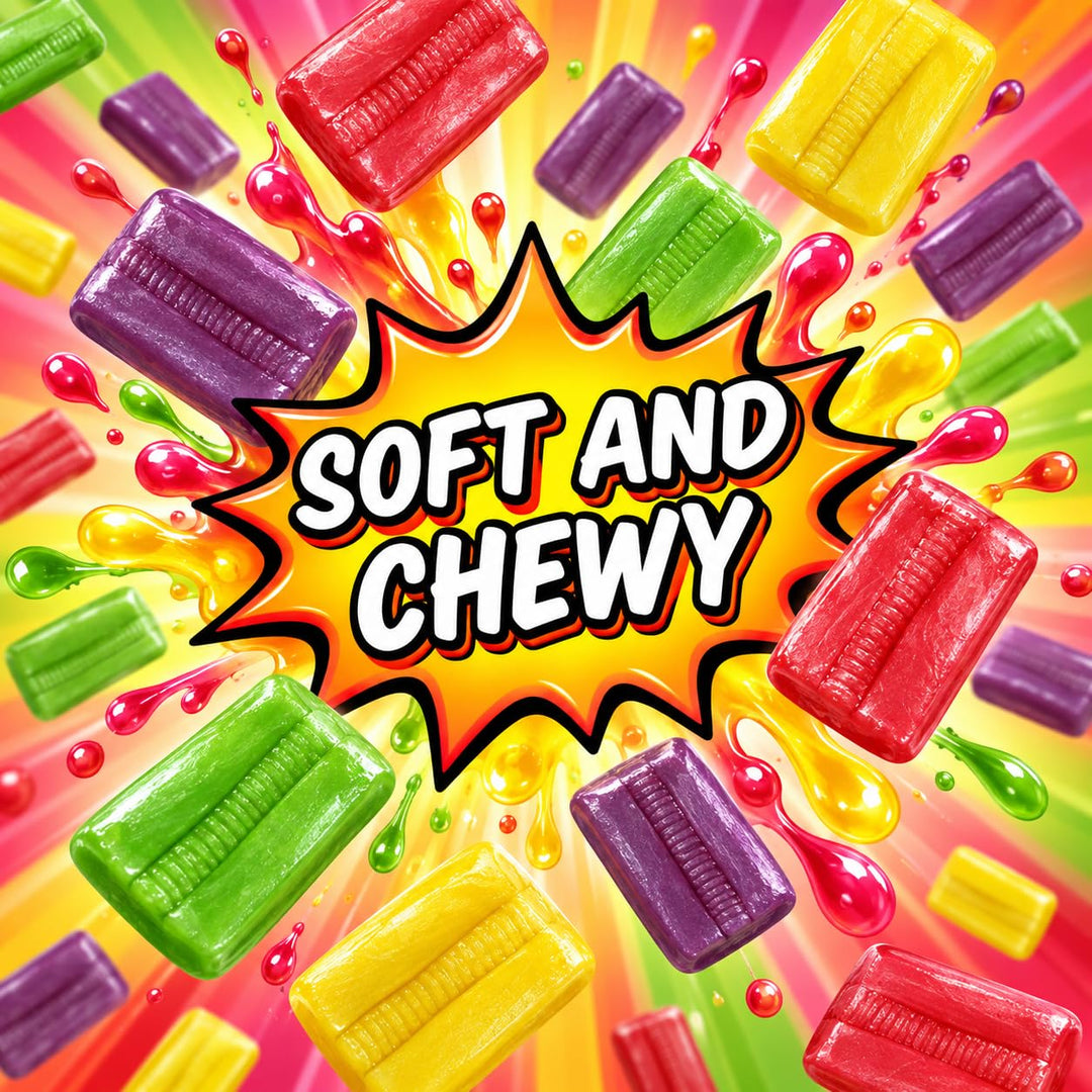 Classic Taffy Candy 5 lb, 280 Wrapped Chewy Fruity Pieces