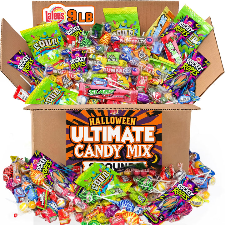 Halloween Bulk Candy Mix 9 lb, Assorted Candies for Parties & Parades