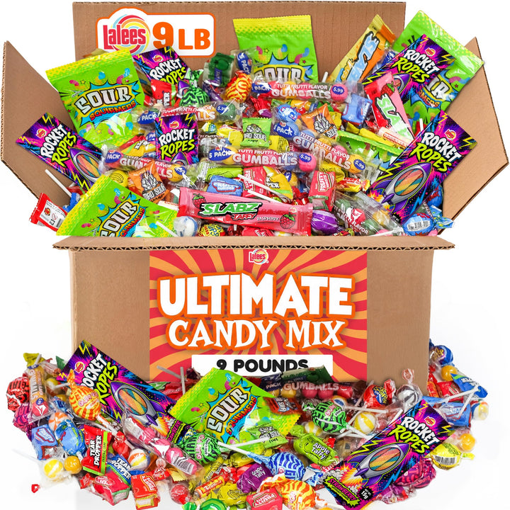 Halloween Bulk Candy Mix 9 lb, Assorted Candies for Parties & Parades