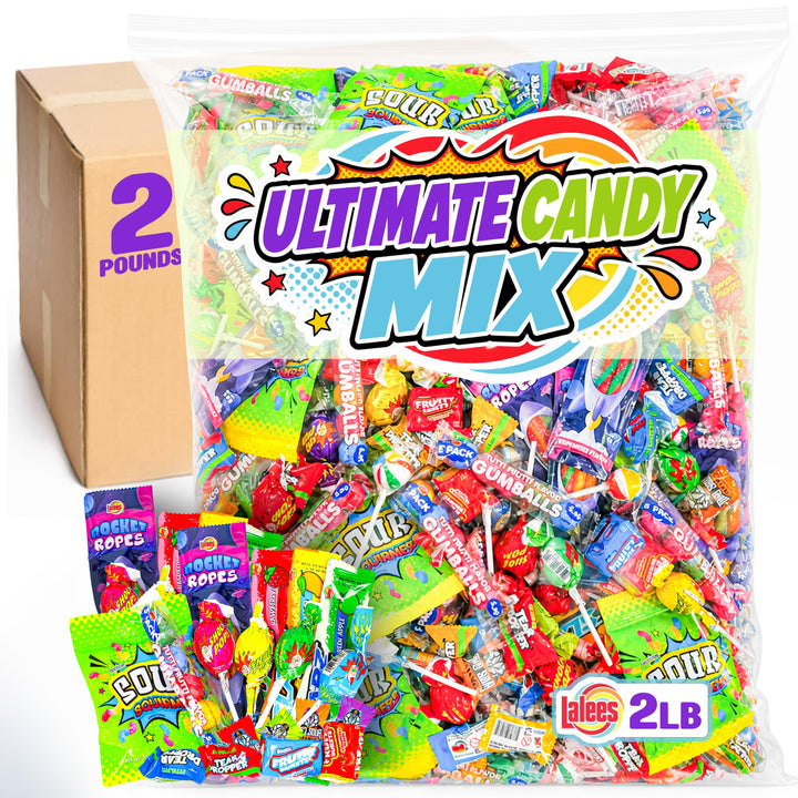 Ultimate Candy Mix, 2 lb, Individually Wrapped Super Sour Assortment