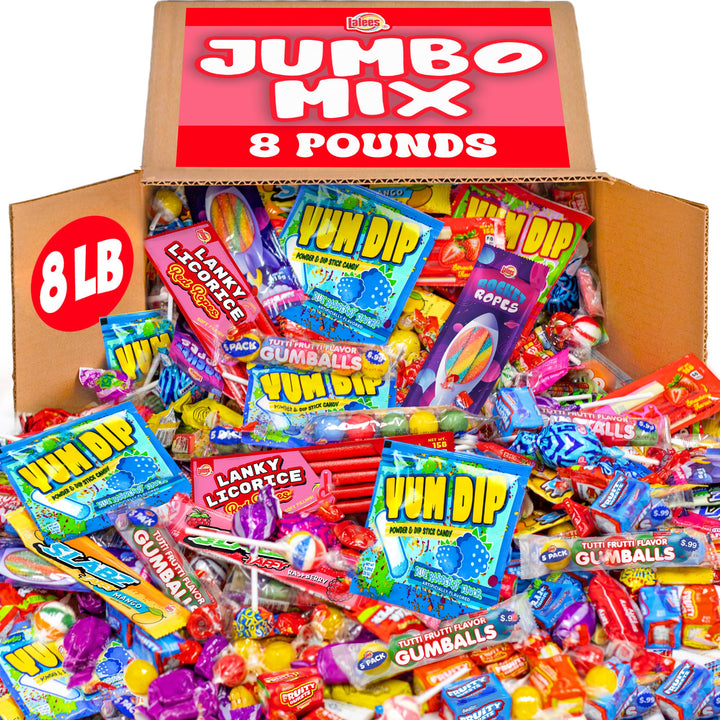 Bulk Candy Assortment  8 Pound Bulk Individually Wrapped Candy Mix  Party Favors, Piata Filler, Goodie Bags, Events, Office Candy Bowl