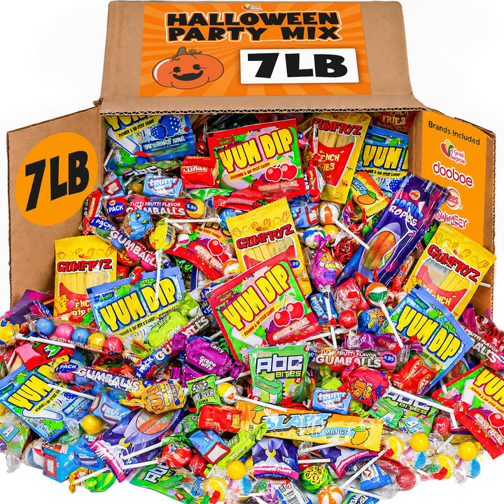 A Great Surprise Assorted Candy Mix - 7 Pound BOX - Individually Wrapped Candies - Pinata Candy Mix