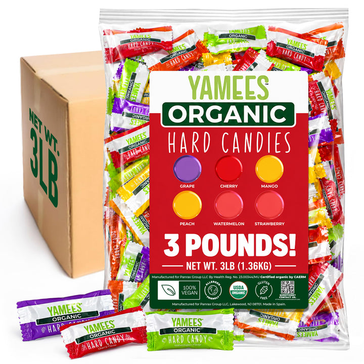 YAMEES Organic Hard Candy 3 lb Bulk Hard Candy Assortment