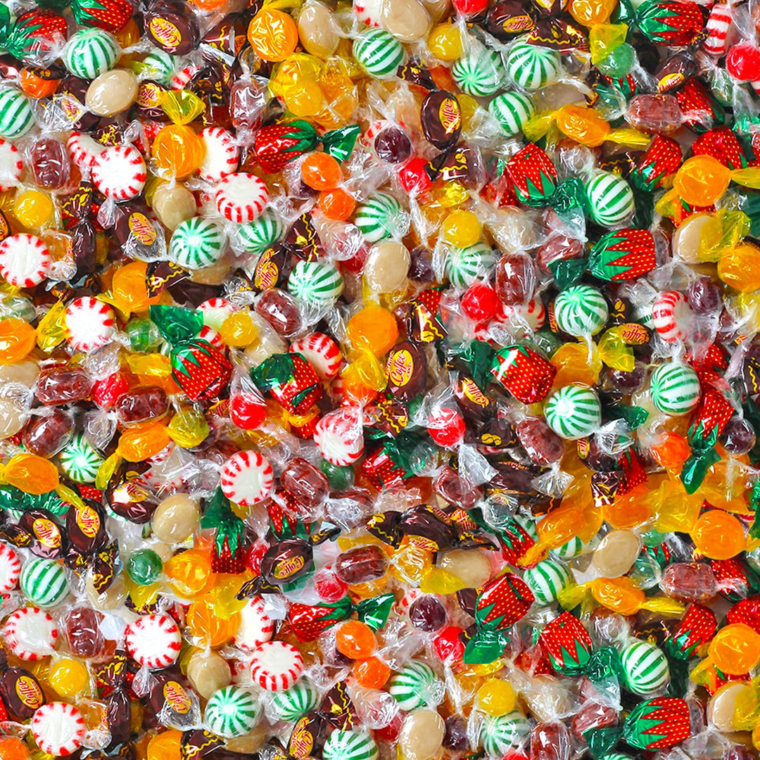 Swirleey Christmas Hard Candy Assortment - 3 Pounds - Old Fashion Classic Hard Candy - Assorted Flavors - Root Beer Barrels, Butterscotch, Strawberry Bon Bons, Sour Balls, Coffee Discs and More