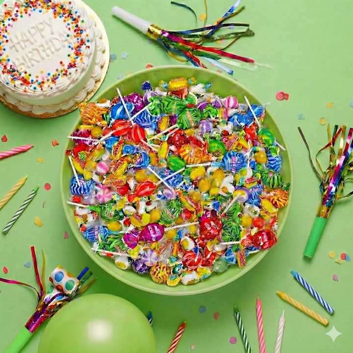 Bulk Pinata Mix - 30 Pounds - Wholesale Candy Assortment - Lollipops, Hard Candy and Gum - Individually Wrapped Candy for Parade Throws, Carnival, Camp, Schools